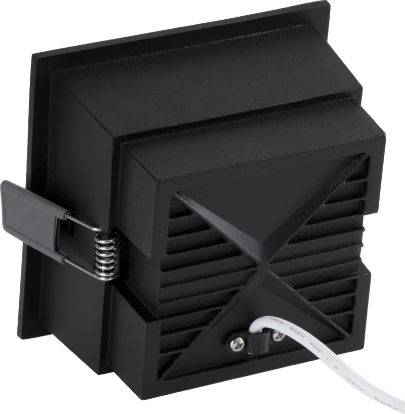 GloboStar PLUTO-B 60280 Χωνευτό LED Spot Downlight TrimLess Φυσικό Λευκό Φ10.4x6.5cm Μαύρο