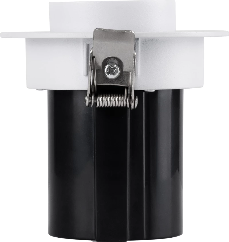 GloboStar VIRGO-S 60303 Χωνευτό LED Spot Downlight TrimLess Θερμό Λευκό Φ9x9cm Λευκό με Μαύρο Κάτοπτρο
