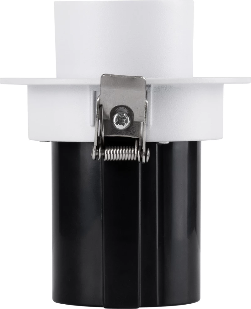GloboStar VIRGO-S 60303 Χωνευτό LED Spot Downlight TrimLess Θερμό Λευκό Φ9x9cm Λευκό με Μαύρο Κάτοπτρο