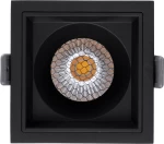 GloboStar PLUTO-M 60274 Χωνευτό LED Spot Downlight TrimLess Φυσικό Λευκό Φ8.4x5.9cm Μαύρο