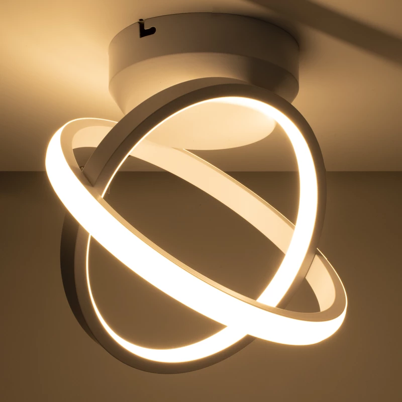 GloboStar AMELIA 61053 Φωτιστικό Οροφής Design LED 20W 24.5x16x25cm Λευκό