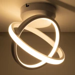 GloboStar AMELIA 61053 Φωτιστικό Οροφής Design LED 20W 24.5x16x25cm Λευκό