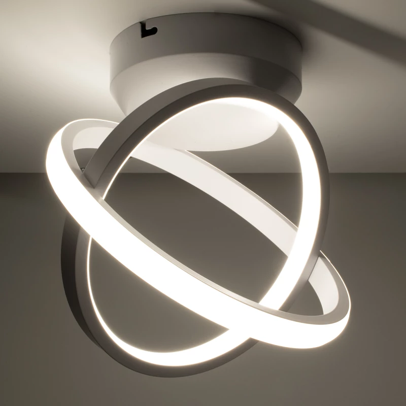 GloboStar AMELIA 61053 Φωτιστικό Οροφής Design LED 20W 24.5x16x25cm Λευκό