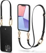 Spigen Cyrill Classic Charm Back Cover Πλαστικό / Σιλικόνης με Λουράκι Μαύρο (iPhone 13 Pro Max)