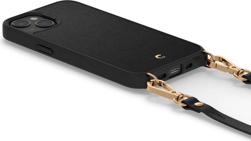Spigen Cyrill Classic Charm Back Cover Πλαστικό / Σιλικόνης με Λουράκι Μαύρο (iPhone 13 Pro Max)