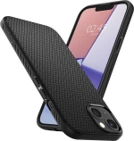 Spigen Liquid Air Back Cover Σιλικόνης Matte Black (iPhone 13)
