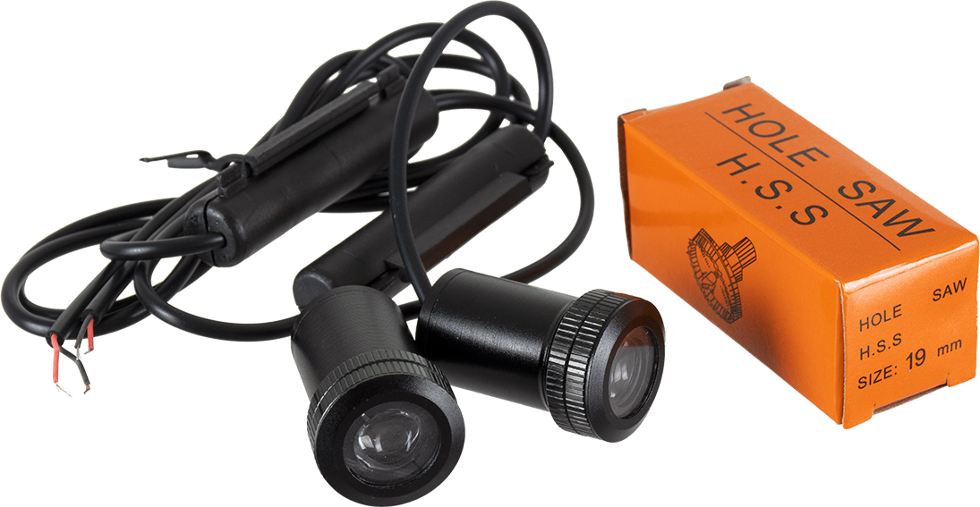 GloboStar 81621 SEAT Brand Logo Προτζέκτορας Προβολής Μάρκας Αυτοκινήτου LED Ψυχρό Λευκό