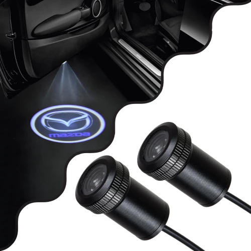 GloboStar 81613 MAZDA Ghost Car Brand Logo Projector Ψυχρό Λευκό