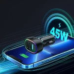 Joyroom Φορτιστής Αυτοκινήτου Μαύρος JR-CL09 3xUSB 1xType-C 45W