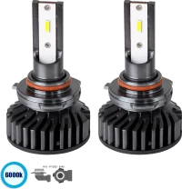 GloboStar 82026 H10 100W F2 Line KIT 3rd Generation Can-Bus Series LED CREE CXB COB 9-32V IP66 Ψυχρό Λευκό 6000K