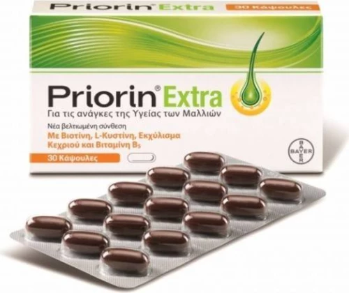 Priorin Extra Συμπλήρωμα Διατροφής για Μαλλιά 30caps