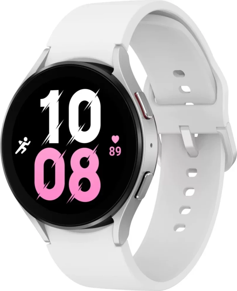 Samsung Galaxy Watch5 Aluminium 44mm Αδιάβροχο με Παλμογράφο (Silver)