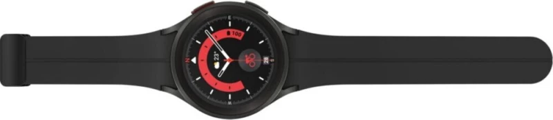 Samsung Galaxy Watch5 Pro LTE Titanium 45mm Αδιάβροχο με Παλμογράφο (Black)