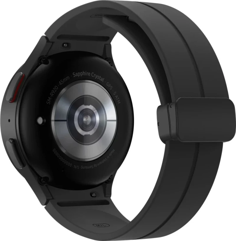 Samsung Galaxy Watch5 Pro LTE Titanium 45mm Αδιάβροχο με Παλμογράφο (Black)
