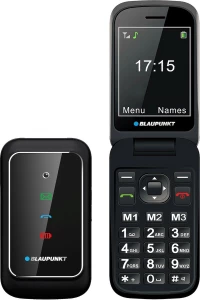Blaupunkt BS 08 Single SIM Κινητό με Κουμπιά Black