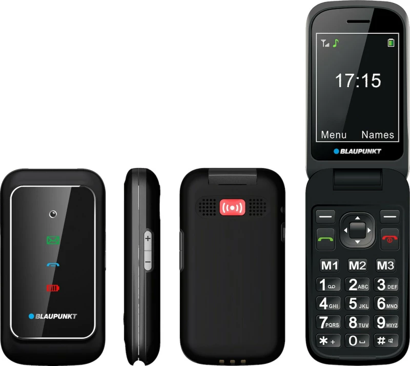 Blaupunkt BS 08 Single SIM Κινητό με Κουμπιά Black