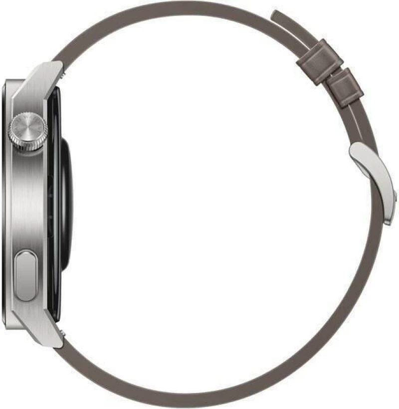 Huawei Watch GT 3 Pro Titanium 46mm Αδιάβροχο με Παλμογράφο (Gray Leather)