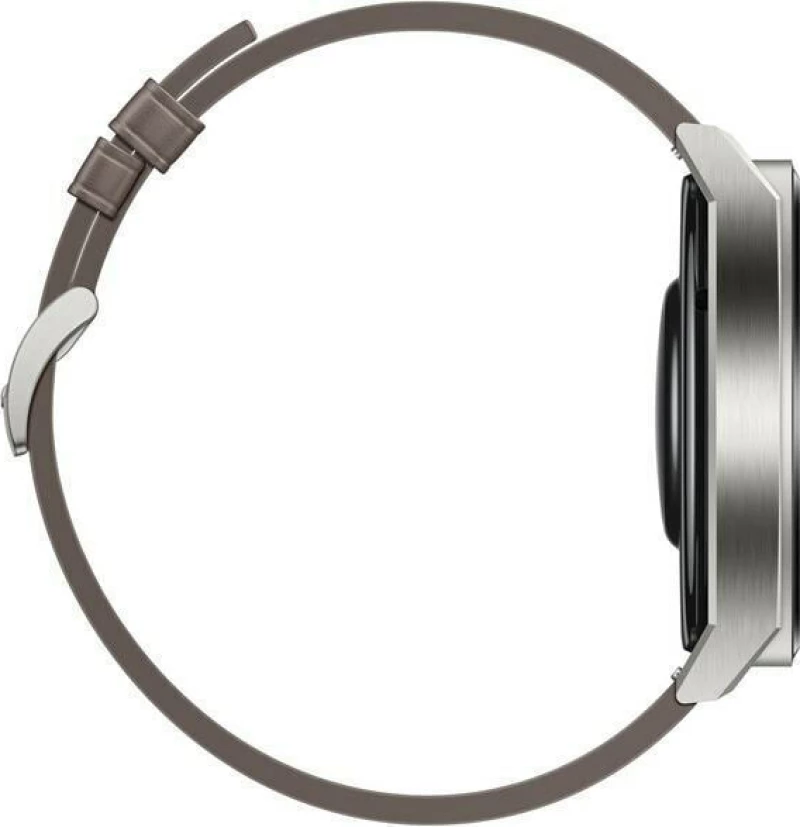 Huawei Watch GT 3 Pro Titanium 46mm Αδιάβροχο με Παλμογράφο (Gray Leather)