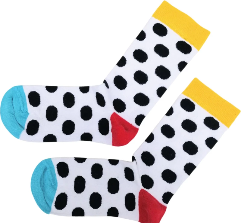 Κάλτσες Unisex Blanc Socks Πουά Λευκό