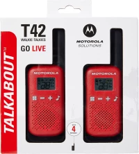 Motorola Talkabout T42 Twin Pack Κόκκινο Ασύρματοι Πομποδέκτες PMR
