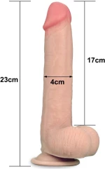 Lovetoy Sliding Skin Dual Layer Dong 23cm Flesh