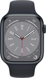 Apple Watch Series 8 Aluminium 45mm Αδιάβροχο με Παλμογράφο (Midnight)