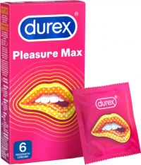 DUREX Προφυλακτικά Pleasuremax 6τμχ