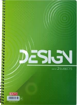 Τετράδιο Σπιράλ Α4 2 Θεμάτων 60Φ Design Πράσινο 33x23cm 322112