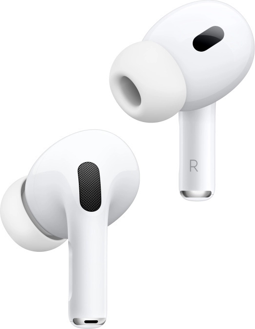 Apple AirPods Pro 2nd Generation In-ear Bluetooth Handsfree Ακουστικά με Αντοχή στον Ιδρώτα και Θήκη Φόρτισης Λευκά