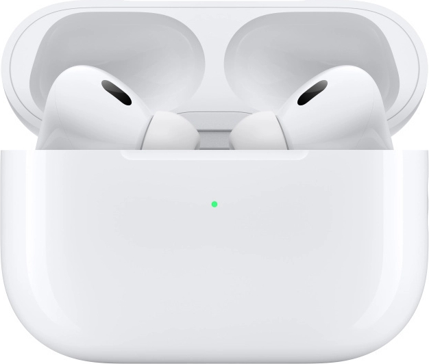 Apple AirPods Pro 2nd Generation In-ear Bluetooth Handsfree Ακουστικά με Αντοχή στον Ιδρώτα και Θήκη Φόρτισης Λευκά
