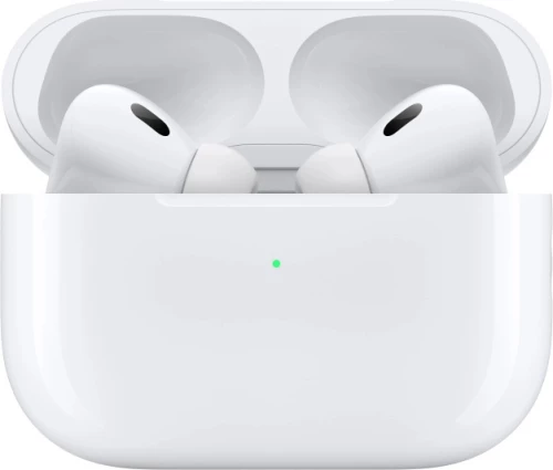 Apple AirPods Pro 2nd Generation In-ear Bluetooth Handsfree Ακουστικά με Αντοχή στον Ιδρώτα και Θήκη Φόρτισης Λευκά