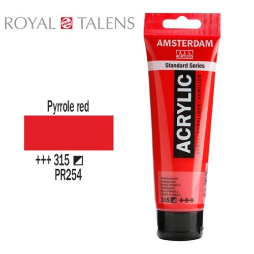 Ακρυλικό Χρώμα Royal Talens Amsterdam 120ml 315 Pyrrole Red 17093152