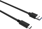 Powertech Regular Usb 3.0 Cable Usb-c Male - Usb-a Male Μαύρο 1m