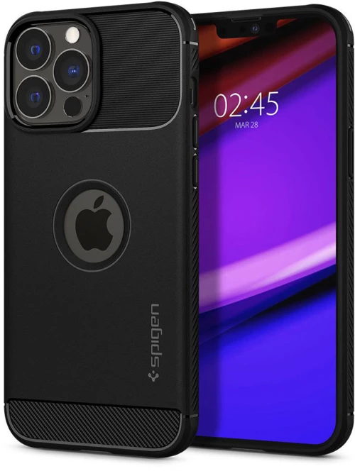 Θήκη Spigen Rugged Armor Matte Black - Apple Iphone 13 Pro (acs03257)