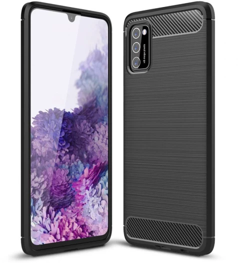 Θήκη Tech-protect Tpu Carbon Black - Samsung Galaxy A03s