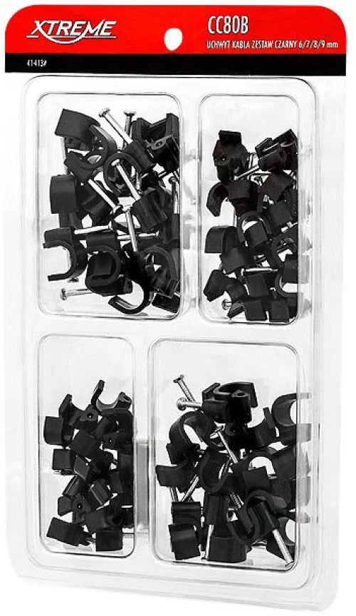 Σετ Cable Holder Μαύρο