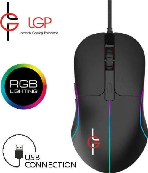 Lamtech Uranus Gaming Mouse 7-button Rgb Usb Black