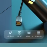Cabletime Καλώδιο Hdmi 2.1 Hm8k, 28awg, 8k/60hz, 3m, Μαύρο