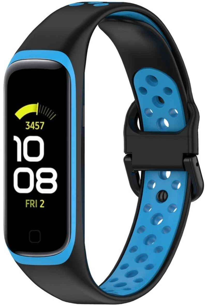 Tech Protect Smoothband Λουράκι Για Samsung Galaxy Fit 2 Sm-r220 Smartwatch - Μαυρο Μπλε