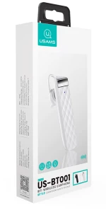 Usams Bluetooth Μονό Earphone Bt1 Bt 5.0 Λευκό