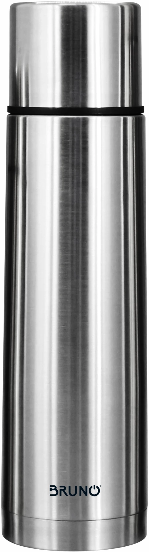 Bruno Θερμός Brn-0069 Με Καπάκι-κύπελλο Anti-slip 1000ml Ασημί