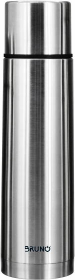 Bruno Θερμός Brn-0069 Με Καπάκι-κύπελλο Anti-slip 1000ml Ασημί