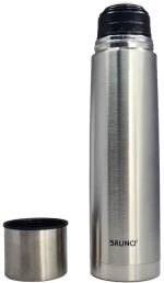 Bruno Θερμός Brn-0069 Με Καπάκι-κύπελλο Anti-slip 1000ml Ασημί