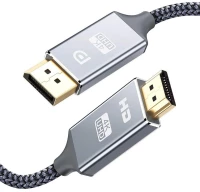 Powertech Καλώδιο Displayport Σε Hdmi Cab-dp032, 4k, Copper, 3m, Γκρι