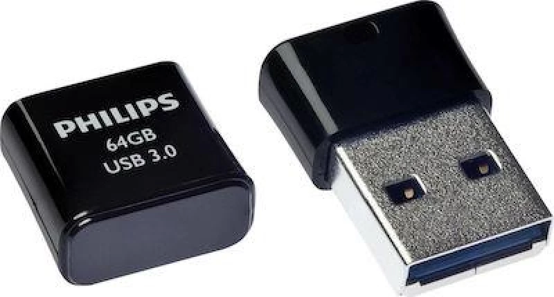 Usb Flash 64gb Philips Usb 3.0 Pico Edition Black