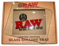 Raw Γυάλινος Rolling Tray Δίσκος - Limited Edition - Large (28x36cm)