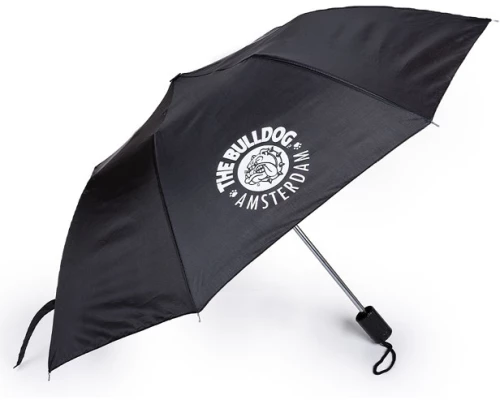 The Bulldog Amsterdam Umbrella Black Χειροκίνητη - Μαύρη