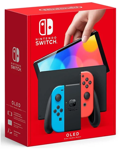 Nintendo Switch Oled 64gb (neon Blue And Red)