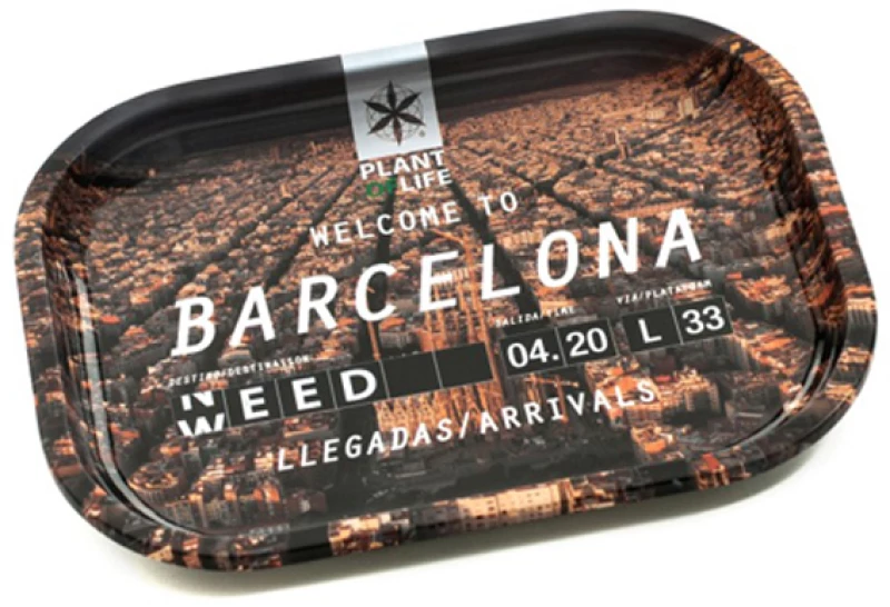Plant Of Life Rolling Tray Δίσκος Bcn Welcome - Mini (18x14cm)