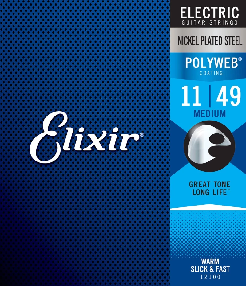 Elixir 12100 Polyweb Nickel Plated Steel - 11-49